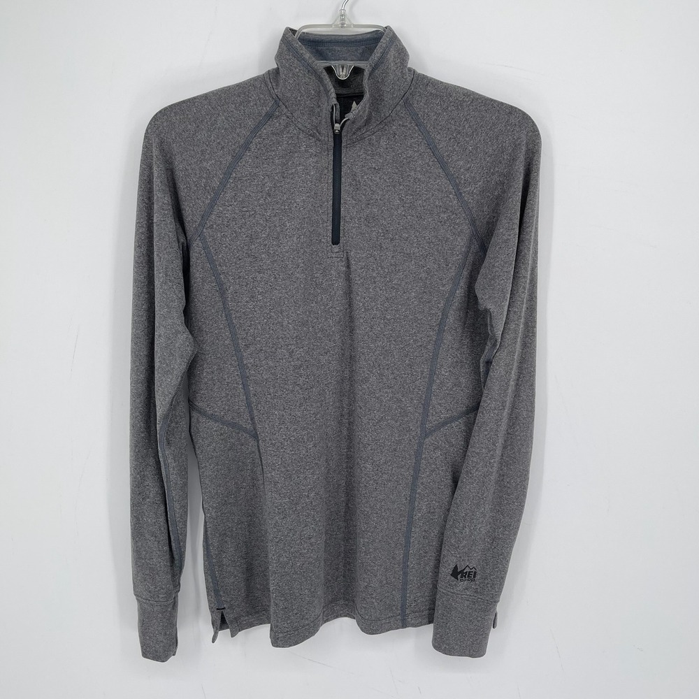 REI Women's Gray Quarter Zip Active Pullover Top Hiking Trail Sweatshirt Size S